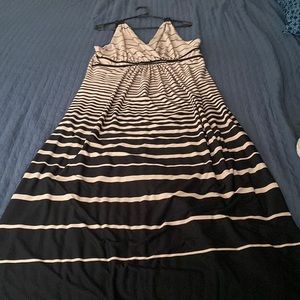 Long METAPHOR striped dress